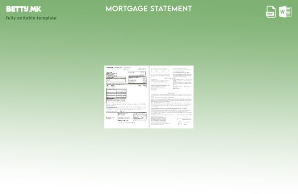 модерен стил Украински Монобанк банкарски извештај за хипотека во шаблон формати